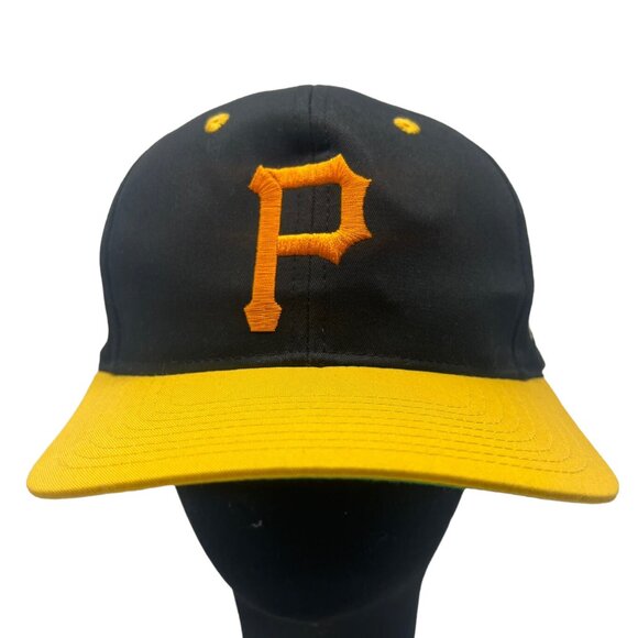Pittsburgh Pirates Twins Enterprise All Over Logo Snapback Hat Cap MLB Retro 90s - Picture 2 of 10